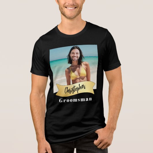Bruidsjonkers Serie: De Strandprinses Tri-Blend Shirt (Voorkant)