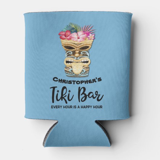 Bruidsjonkers Tiki Bar Persoonlijke Bachelorfeest Blikjeskoeler (Voorkant)