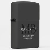 Bruidsjonkerscadeaus - Monogram huwelijksgunsten B (Rechts)