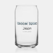 Bruidsjonkersteam bruidsjonker vrijgezellenfeest v blikvorm glas (Voorkant)