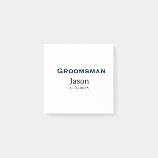 Bruidsjonkersteam bruidsjonker vrijgezellenfeest v post-it® notes (Voorkant)