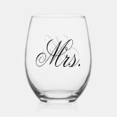 Bruidsjubileum herinnering wijnglas zonder voet (Achterkant)