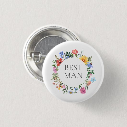 Bruidsjurk Best Man Trouwen Ronde Button 3,2 Cm (Voorkant /achterkant)