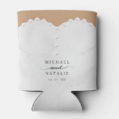 Bruidsjurk Bruid Blikjeskoeler (Achterkant)