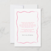 Bruidsjurk Bruiloft Dankkaart Bedankkaart (Achterkant)