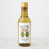 Bruidsjurk Bruiloft Drank Label Wijn Etiket (Voorkant)