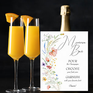 Bruidsjurk Bruiloftsshower Mimosa Bar Poster