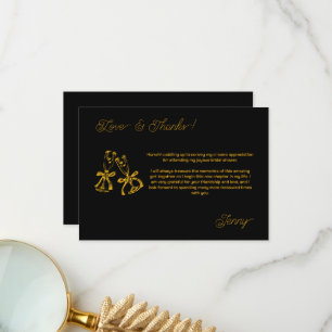 Bruidsjurk & Bubbelige Bruiloftfeest Bedankkaart