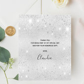 Bruidsjurk budget bruiloft zilveren glitters bedan