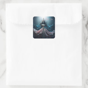 Bruidsjurk Dank je Vierkante Sticker