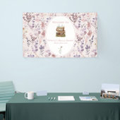 Bruidsjurk feest wildbloem welkomstbord spandoek (Beurs)