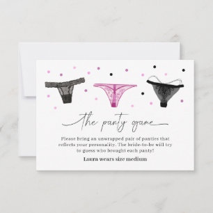 Bruidsjurk lingerie spelkaart ondergoed bedankkaart