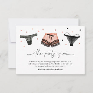Bruidsjurk lingerie spelkaart ondergoed bedankkaart