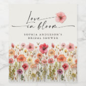 Bruidsjurk 'Love In Bloom' Wijnlabels Wijn Etiket (Enkel label)