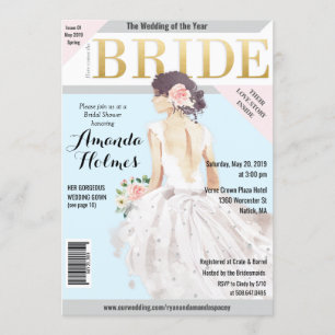Bruidsjurk Mode Magazine Uitnodiging