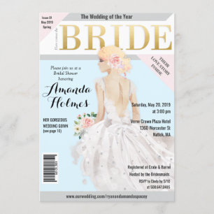 Bruidsjurk Mode Magazine Uitnodiging
