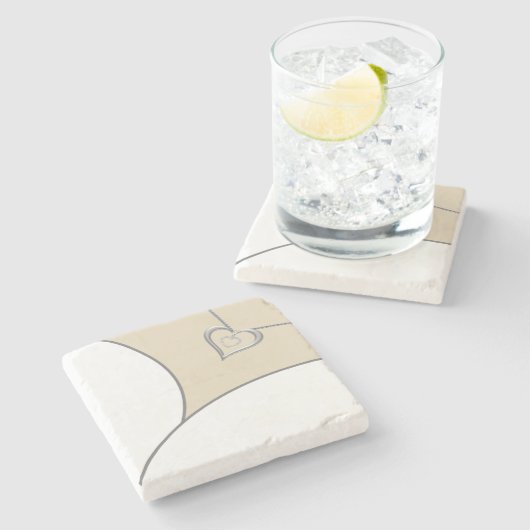 Bruidsjurk Onderzetters (Zijkant)