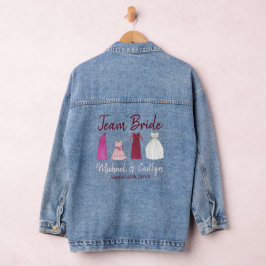 Bruidsjurk Trouwjurk Bruidsmeisjes Jurk Kleed Denim Jacket
