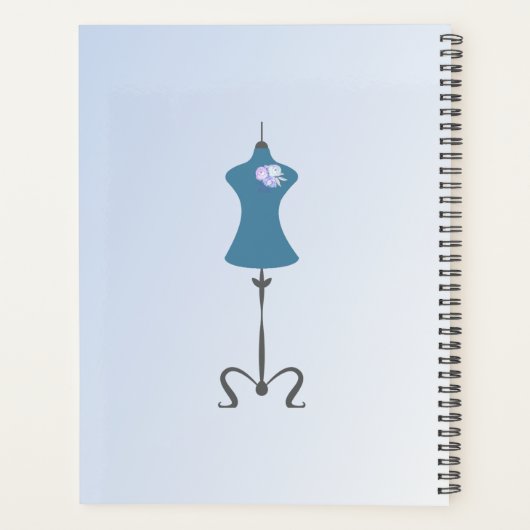 Bruidsjurk veranderingen blauw planner (Achterkant)