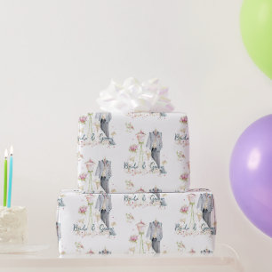 Bruidsjurk voor bruid en bruidegom cadeaupapier