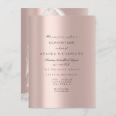 Bruidsjurk Witte Jurk Spark Rose Roze Diamant Kaart (Voorkant / Achterkant)