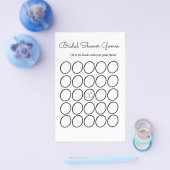 Bruidsjuryspel Circulaire Ombré Sjabloon Flyer (Enkel)