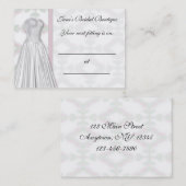 bruidskaart afsprakenkaartje (Voorkant / Achterkant)