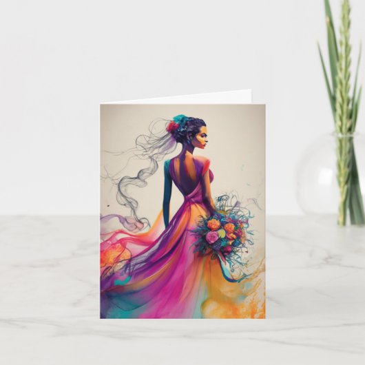 Bruidskaart voor Bruidsfeest Feestdagen Kaart (Voorkant)