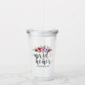 Bruidsmeis Sidd bouquet Acryl Drinkbeker (Voorkant)