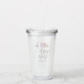 Bruidsmeis Sidd bouquet Acryl Drinkbeker (Achterkant)