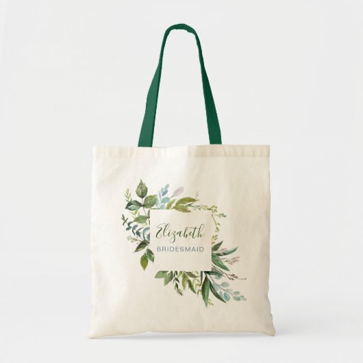 Bruidsmeis Siddende met Naam Tote Bag (Voorkant)