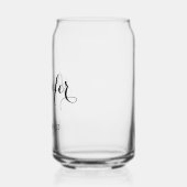 Bruidsmeisje Aangepaste Gepersonaliseerde Naam Bru Blikvorm Glas (Links)