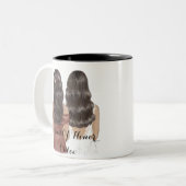 bruidsmeisje aangepaste mok (Voorkant links)