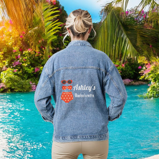 Bruidsmeisje Beach Bikini Feest Denim Jacket