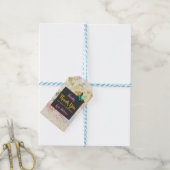 Bruidsmeisje Bedankt w / Vlinder op  Collage Cadeaulabel (Met Touw)