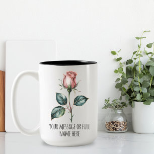 Bruidsmeisje Bloemige Moeder Moederdag Aangepast Tweekleurige Koffiemok