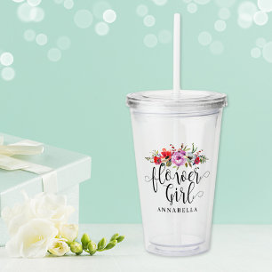 Bruidsmeisje Boeket Acryl Drinkbeker