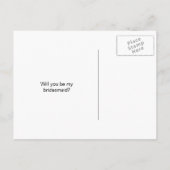 Bruidsmeisje briefkaarten | Blauwgroen en witte po (Achterkant)