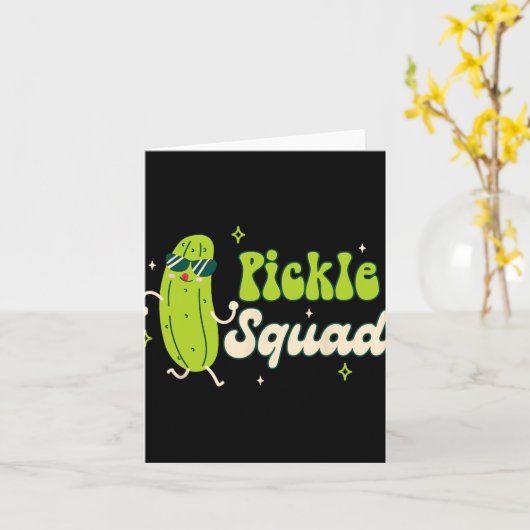 Bruidsmeisje Bruid Babe Pickle Lover Bachelorette Kaart (Gele Bloem)