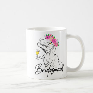 Bruidsmeisje Bruid Bloem Bloemstuk Dinosaur Bachel Koffiemok