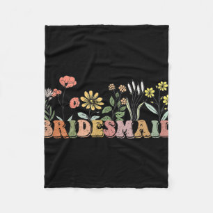 Bruidsmeisje Bruid I Do Crew Wildflowers Bachelore Fleece Deken