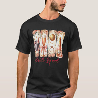 Bruidsmeisje Bruids Team Coquette Trouwen Bachelor T-shirt