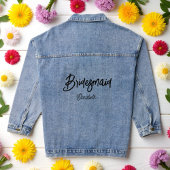 Bruidsmeisje Bruiloft Denim Jas Jacket