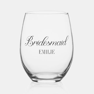 Bruidsmeisje Bruiloft Juffrouwen Weekend Wijnglas Zonder Voet