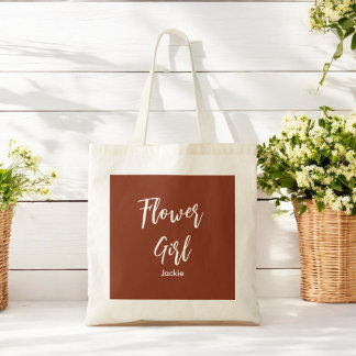 Bruidsmeisje Bruine Terracotta Tote Tas