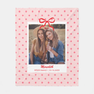 Bruidsmeisje Cadeau Bachelorette Feest Aangepaste Fleece Deken