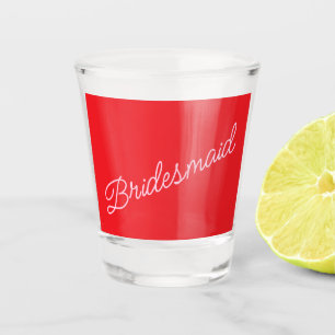 Bruidsmeisje cadeau roze rood bruiloft feest bedan shot glas
