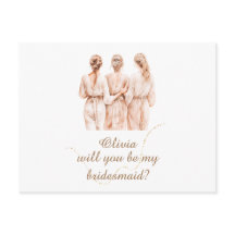 Bruidsmeisje champagne silhouet Voorstel