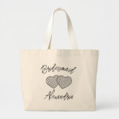 Bruidsmeisje Custom Canvas tas (Voorkant)