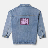 Bruidsmeisje custom jeans jas denim jacket (Achterkant)